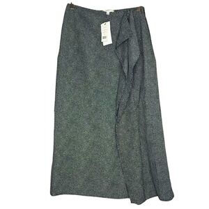 Equipment Femme Climmie Skirt Eclipse Print Midi Ruffle Women's Small Polka Dots